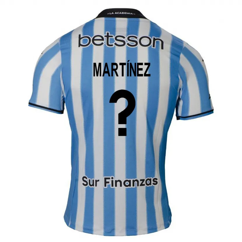 Danxen Kinderen Mateo Martínez #0 Blauw Wit Zwart Thuisshirt Thuistenue 2024/25 T-Shirt