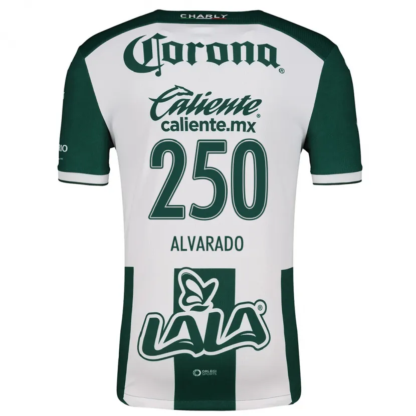 Danxen Kinderen Edwin Alvarado #250 Groen Wit Thuisshirt Thuistenue 2024/25 T-Shirt