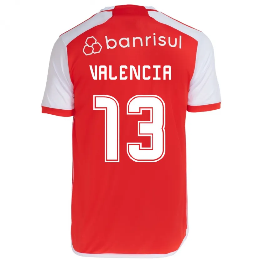 Danxen Kinderen Enner Valencia #13 Rood Wit Thuisshirt Thuistenue 2024/25 T-Shirt