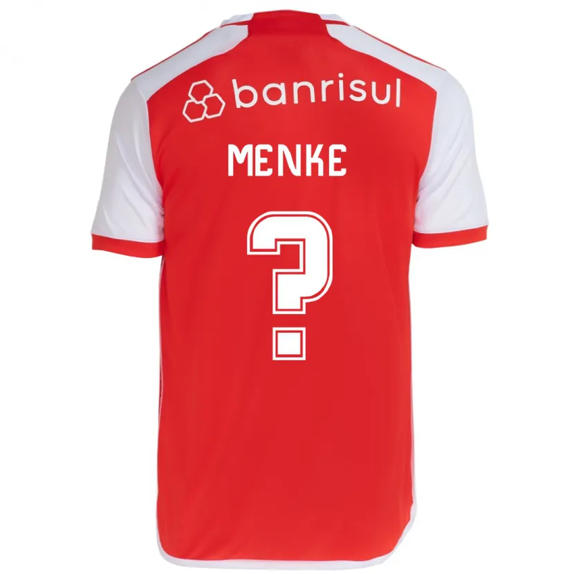 Danxen Kinderen Henrique Menke #0 Rood Wit Thuisshirt Thuistenue 2024/25 T-Shirt