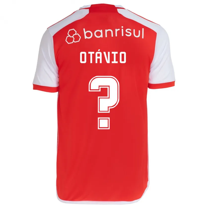 Danxen Kinderen Luis Otávio #0 Rood Wit Thuisshirt Thuistenue 2024/25 T-Shirt