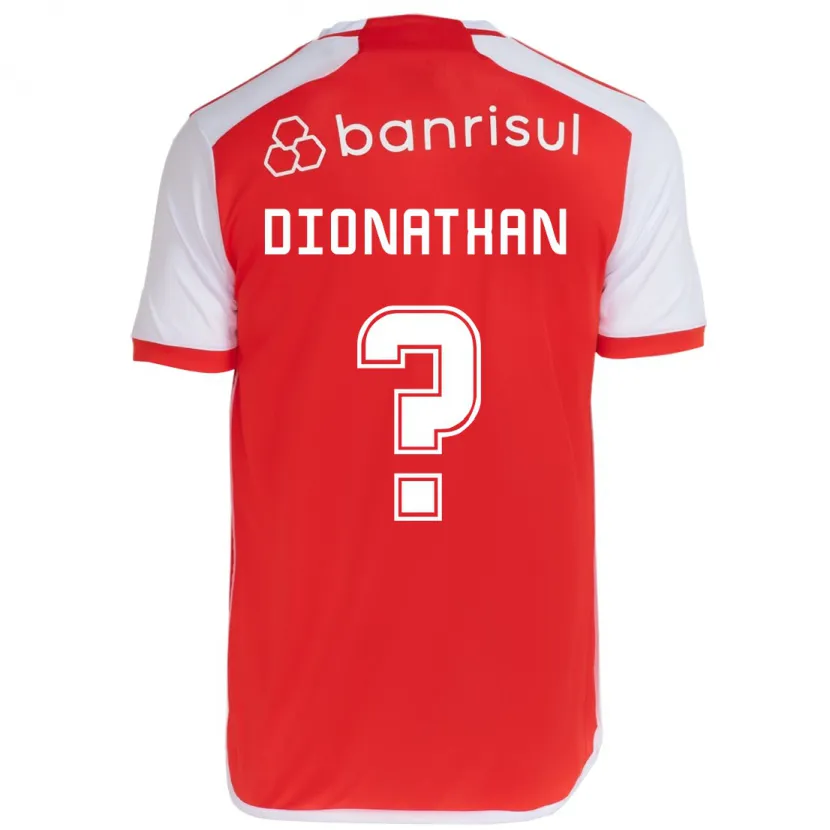 Danxen Kinderen Dionathan #0 Rood Wit Thuisshirt Thuistenue 2024/25 T-Shirt