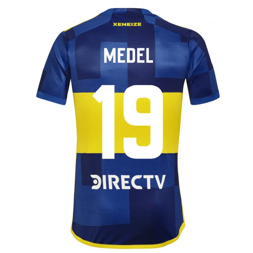 Danxen Kinderen Gary Medel #19 Blauw Geel Thuisshirt Thuistenue 2024/25 T-Shirt