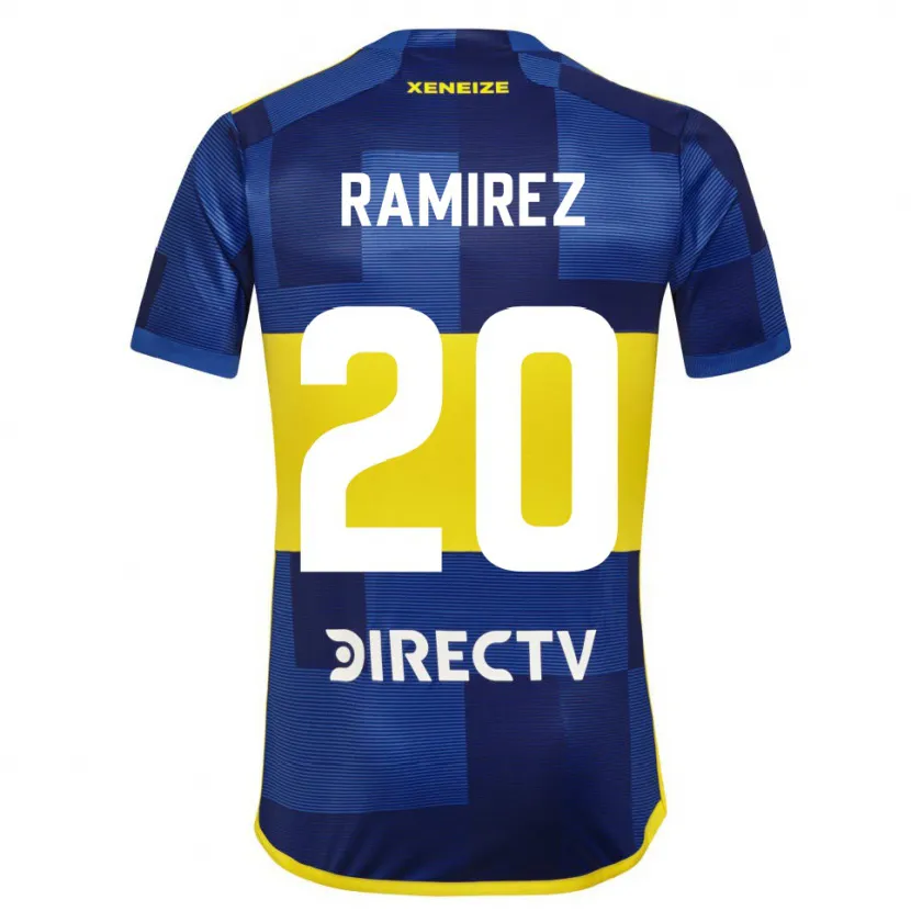 Danxen Kinderen Juan Ramírez #20 Blauw Geel Thuisshirt Thuistenue 2024/25 T-Shirt