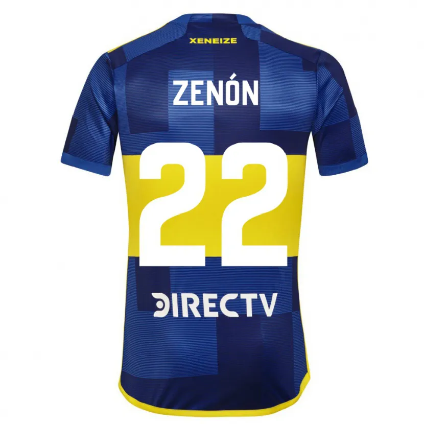 Danxen Kinderen Kevin Zenón #22 Blauw Geel Thuisshirt Thuistenue 2024/25 T-Shirt