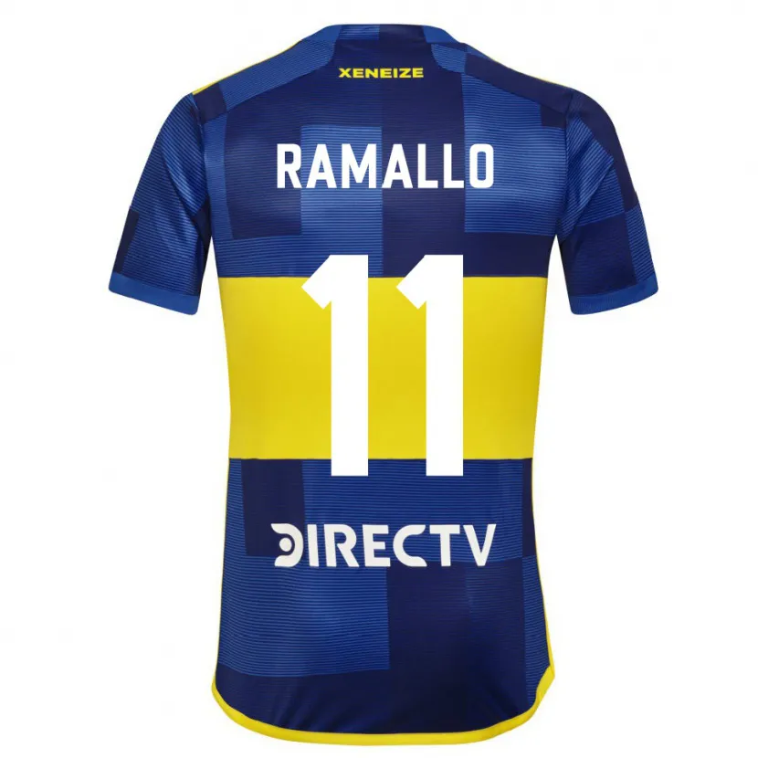 Danxen Kinderen Yael Ramallo #11 Blauw Geel Thuisshirt Thuistenue 2024/25 T-Shirt