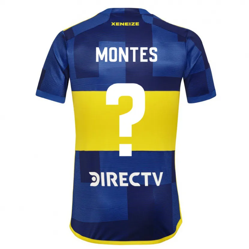 Danxen Kinderen Rodrigo Montes #0 Blauw Geel Thuisshirt Thuistenue 2024/25 T-Shirt