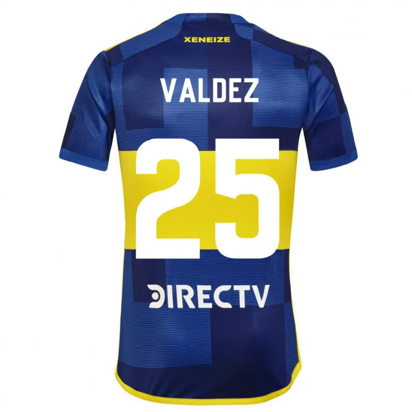 Danxen Kinderen Bruno Valdez #25 Blauw Geel Thuisshirt Thuistenue 2024/25 T-Shirt