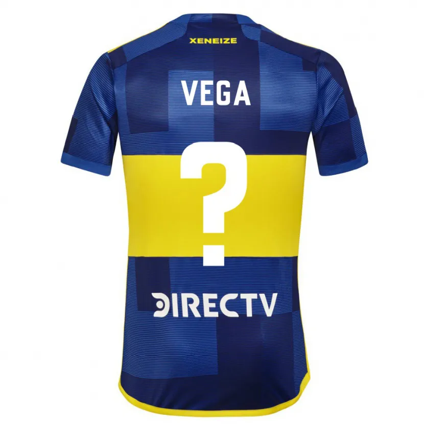 Danxen Kinderen Gabriel Vega #0 Blauw Geel Thuisshirt Thuistenue 2024/25 T-Shirt