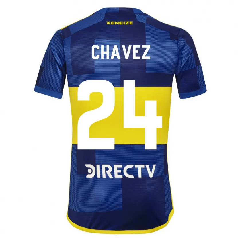 Danxen Kinderen Gabriela Chavez #24 Blauw Geel Thuisshirt Thuistenue 2024/25 T-Shirt