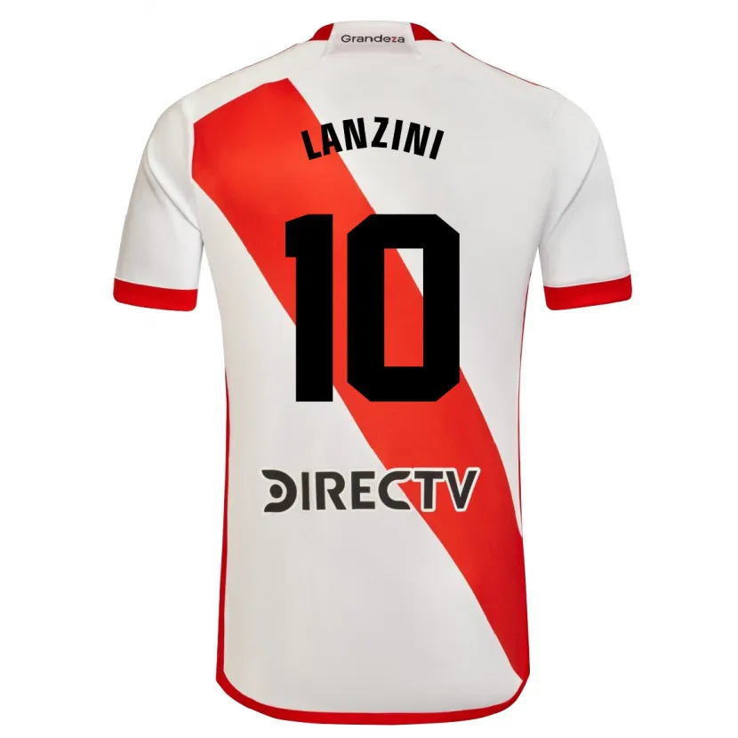 Danxen Kinderen Manuel Lanzini #10 Wit Rood Thuisshirt Thuistenue 2024/25 T-Shirt