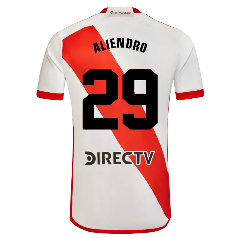 Danxen Kinderen Rodrigo Aliendro #29 Wit Rood Thuisshirt Thuistenue 2024/25 T-Shirt