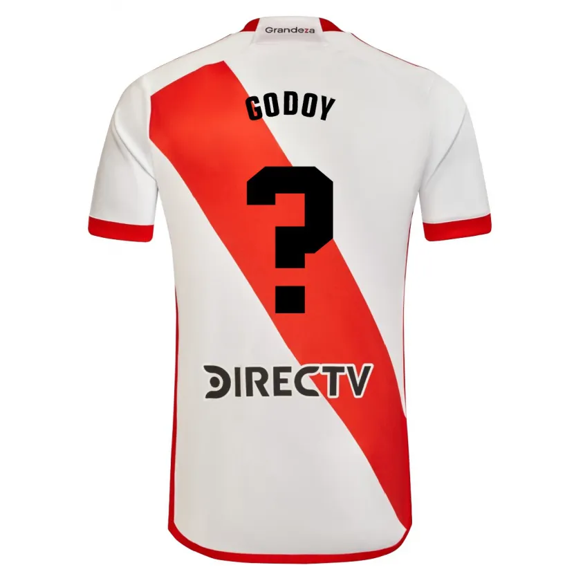 Danxen Kinderen Lautaro Godoy #0 Wit Rood Thuisshirt Thuistenue 2024/25 T-Shirt