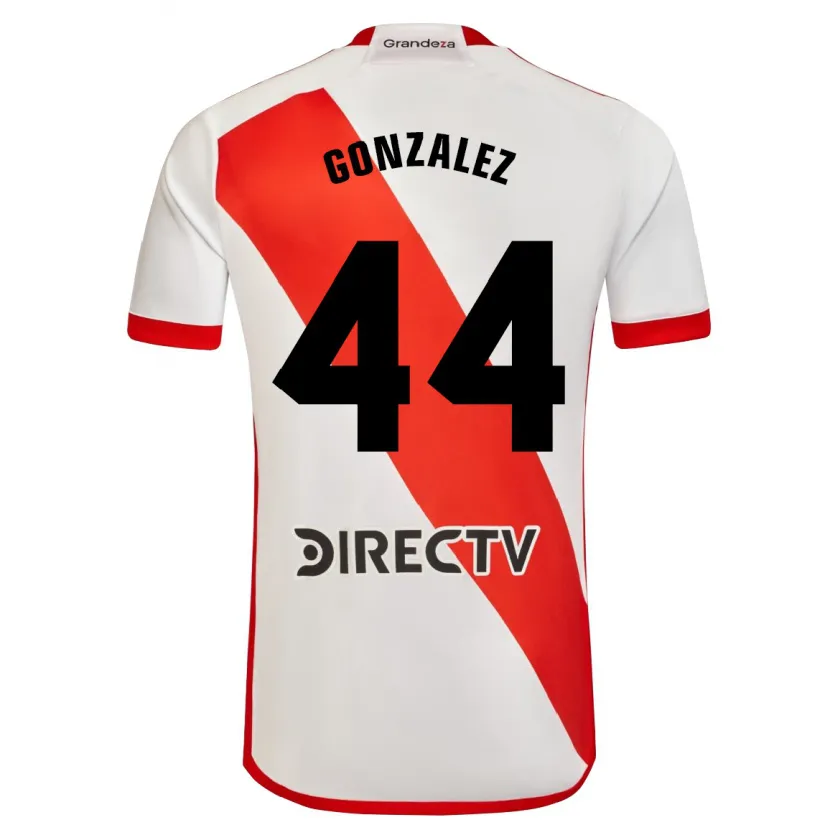 Danxen Kinderen Alexis González #44 Wit Rood Thuisshirt Thuistenue 2024/25 T-Shirt