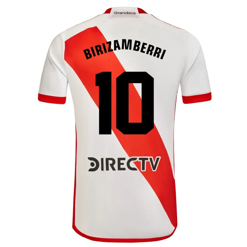 Danxen Kinderen María Carolina Birizamberri Rivero #10 Wit Rood Thuisshirt Thuistenue 2024/25 T-Shirt