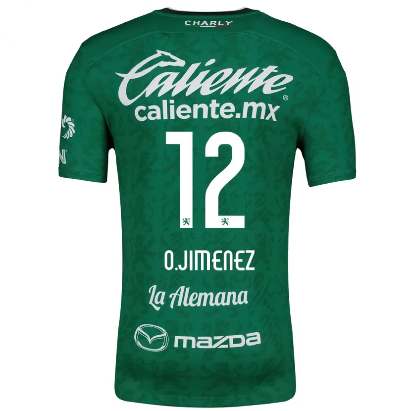 Danxen Kinderen Óscar Jiménez #12 Groen Wit Thuisshirt Thuistenue 2024/25 T-Shirt