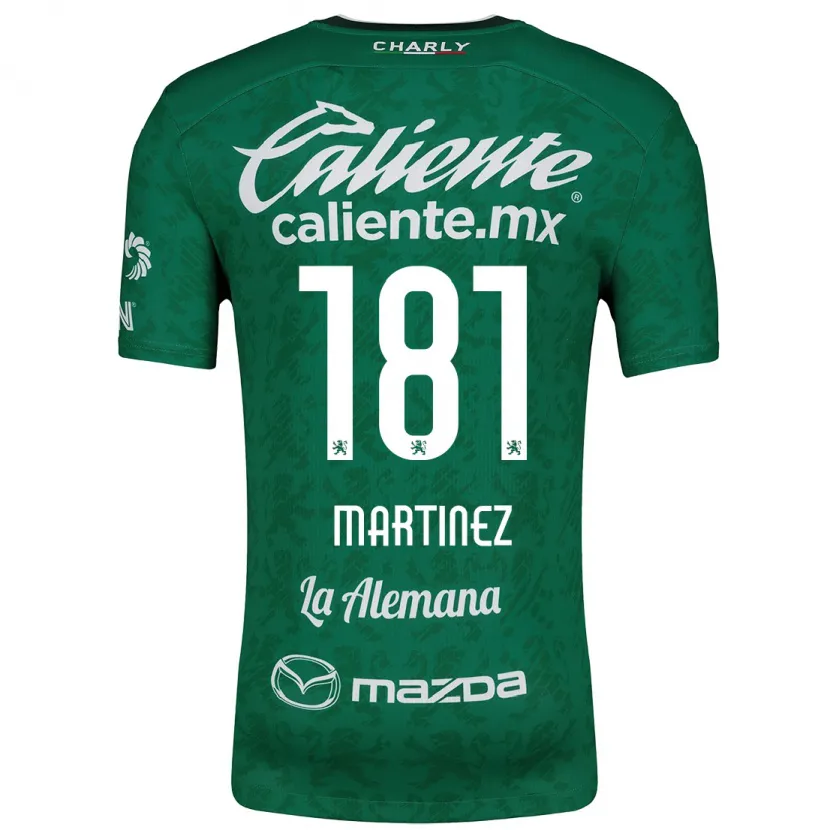 Danxen Kinderen Irving Martínez #181 Groen Wit Thuisshirt Thuistenue 2024/25 T-Shirt