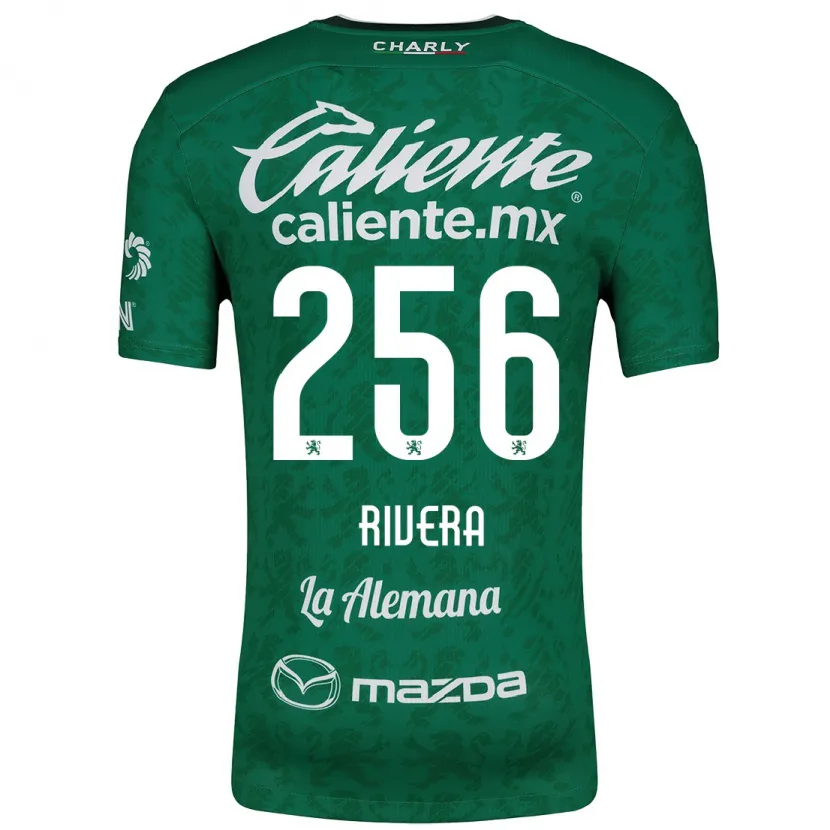 Danxen Kinderen Fernando Rivera #256 Groen Wit Thuisshirt Thuistenue 2024/25 T-Shirt