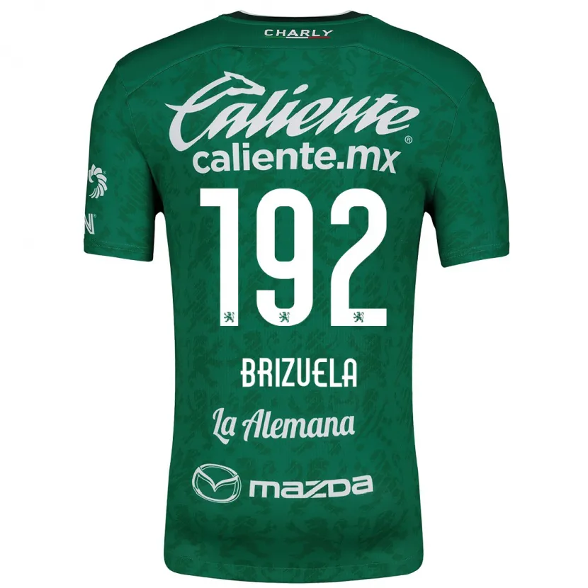 Danxen Kinderen Juan Brizuela #192 Groen Wit Thuisshirt Thuistenue 2024/25 T-Shirt