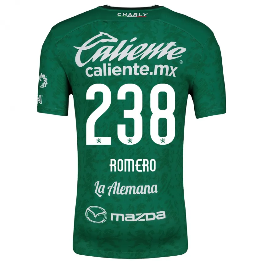 Danxen Kinderen Paulo Romero #238 Groen Wit Thuisshirt Thuistenue 2024/25 T-Shirt