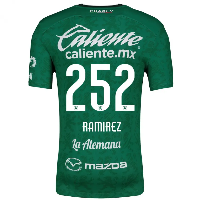 Danxen Kinderen Luis Ramírez #252 Groen Wit Thuisshirt Thuistenue 2024/25 T-Shirt