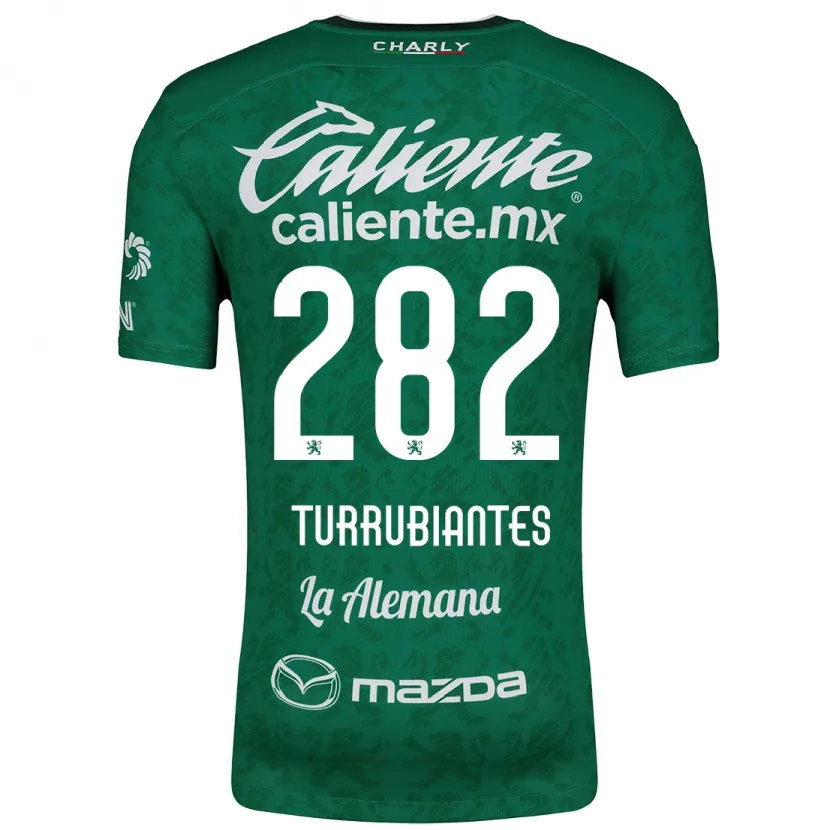 Danxen Kinderen Abdon Turrubiantes #282 Groen Wit Thuisshirt Thuistenue 2024/25 T-Shirt