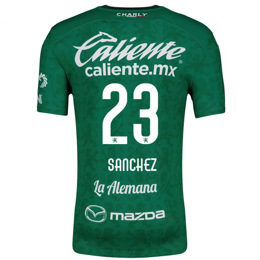 Danxen Kinderen Borja Sánchez #23 Groen Wit Thuisshirt Thuistenue 2024/25 T-Shirt