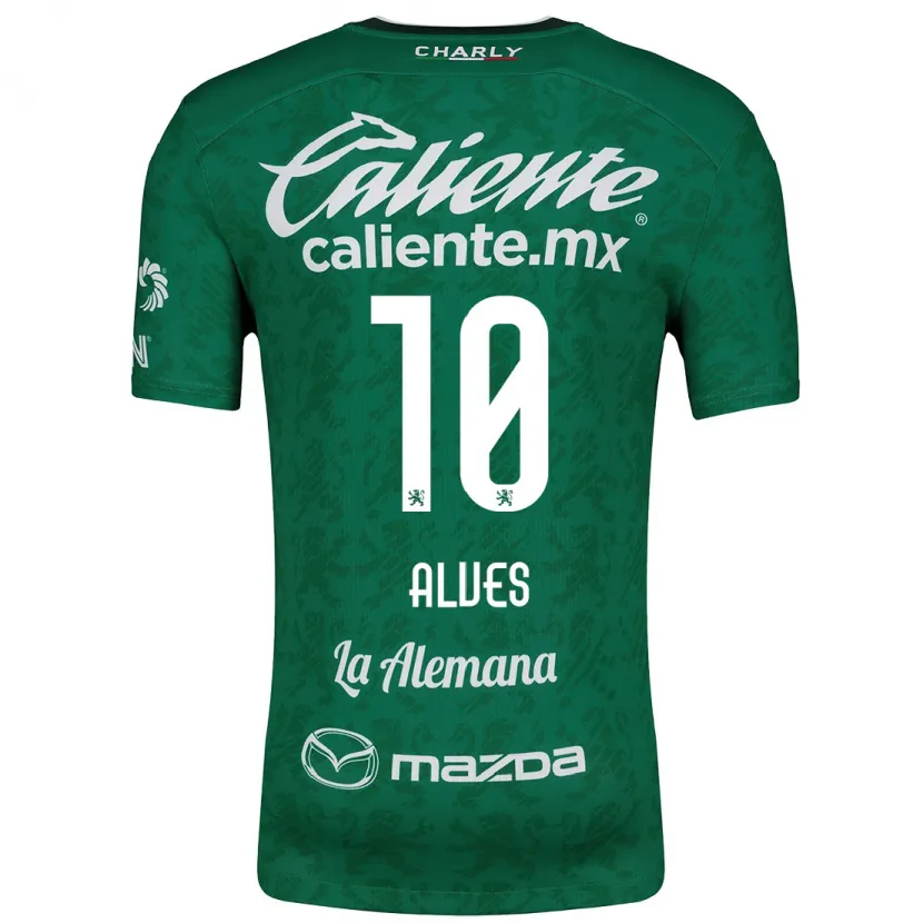 Danxen Kinderen Maria Alves #10 Groen Wit Thuisshirt Thuistenue 2024/25 T-Shirt