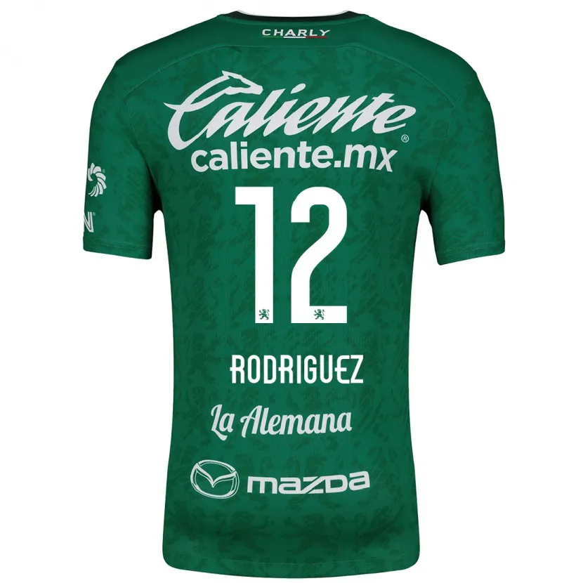 Danxen Kinderen Lixy Rodríguez #12 Groen Wit Thuisshirt Thuistenue 2024/25 T-Shirt