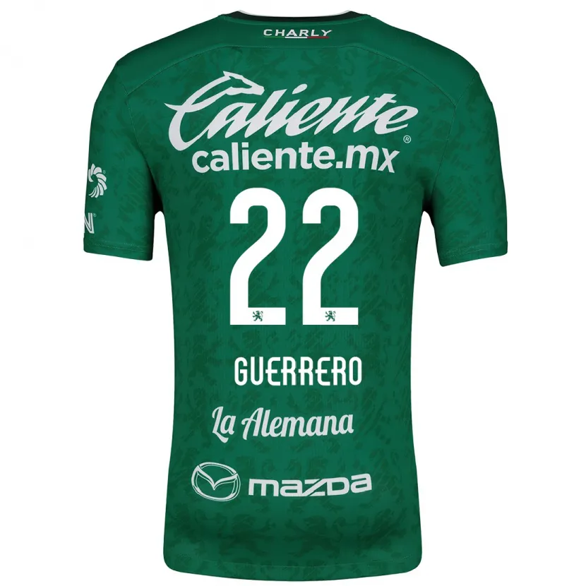 Danxen Kinderen África Guerrero #22 Groen Wit Thuisshirt Thuistenue 2024/25 T-Shirt