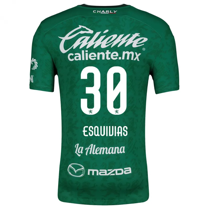 Danxen Kinderen Isabela Esquivias #30 Groen Wit Thuisshirt Thuistenue 2024/25 T-Shirt