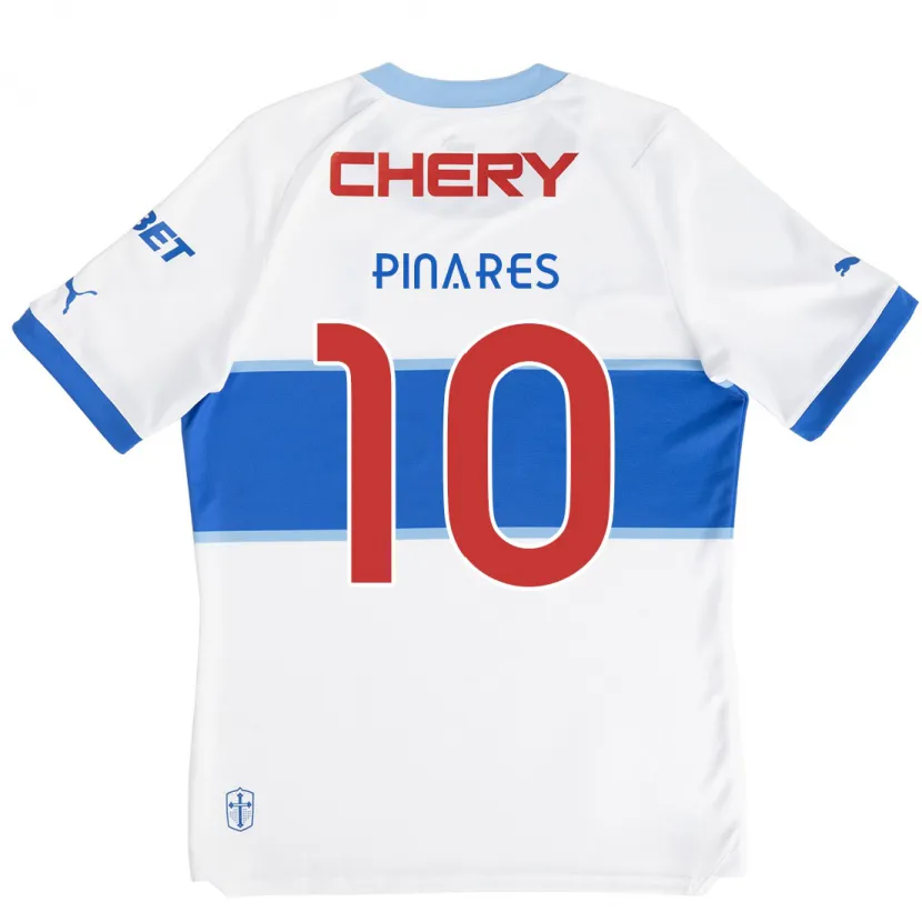 Danxen Kinderen César Pinares #10 Wit Blauw Thuisshirt Thuistenue 2024/25 T-Shirt