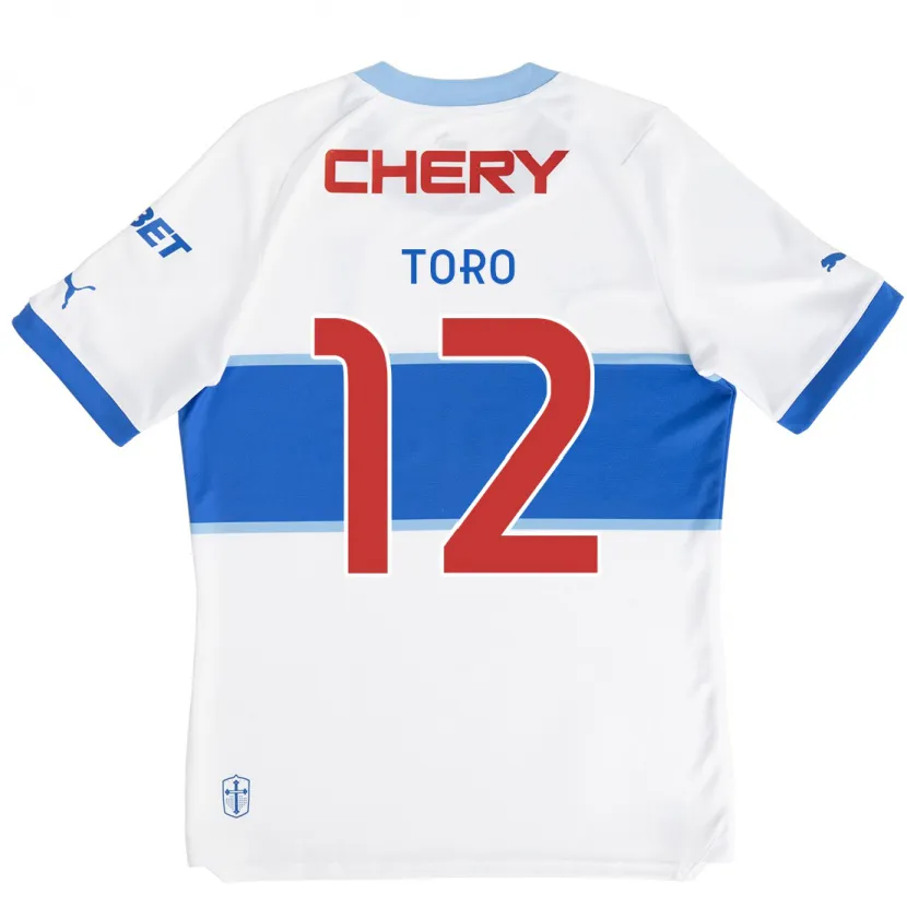 Danxen Kinderen Ian Toro #12 Wit Blauw Thuisshirt Thuistenue 2024/25 T-Shirt