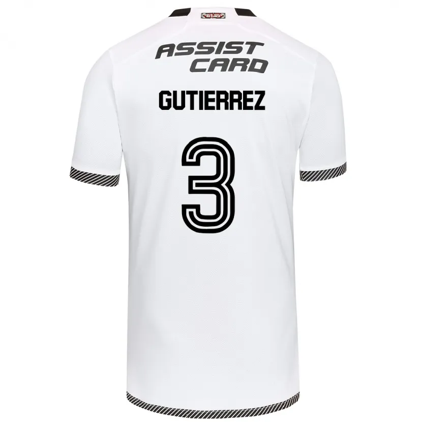 Danxen Kinderen Daniel Gutiérrez #3 Wit Zwart Thuisshirt Thuistenue 2024/25 T-Shirt