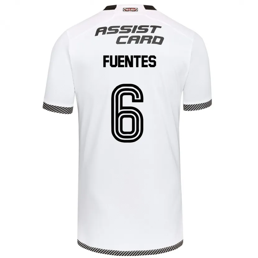 Danxen Kinderen César Fuentes #6 Wit Zwart Thuisshirt Thuistenue 2024/25 T-Shirt