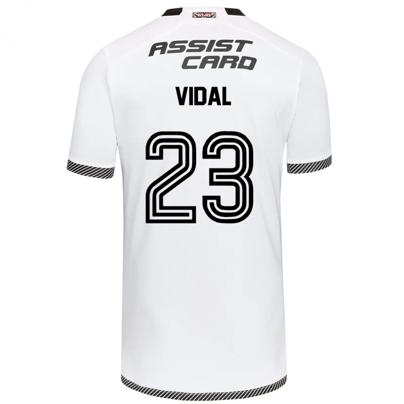 Danxen Kinderen Arturo Vidal #23 Wit Zwart Thuisshirt Thuistenue 2024/25 T-Shirt