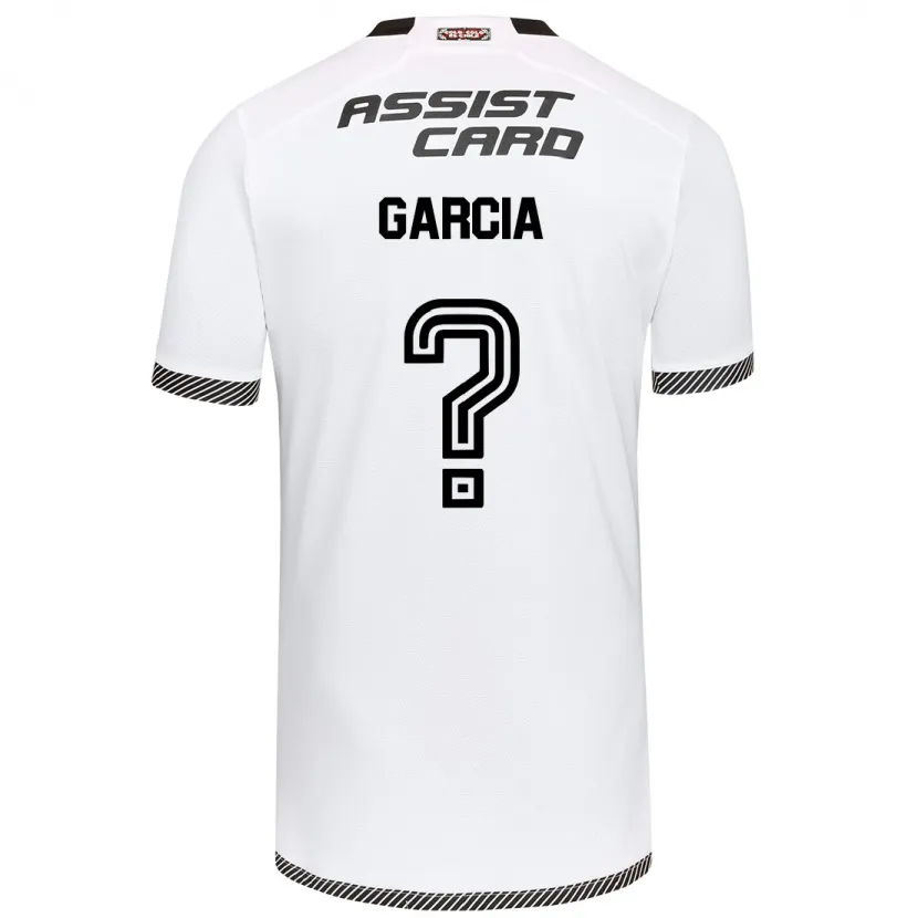 Danxen Kinderen Francisco García #0 Wit Zwart Thuisshirt Thuistenue 2024/25 T-Shirt