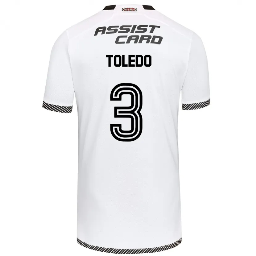 Danxen Kinderen Miguel Toledo #3 Wit Zwart Thuisshirt Thuistenue 2024/25 T-Shirt