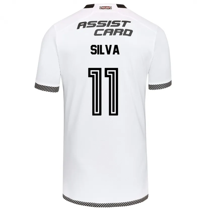 Danxen Kinderen Martín Silva #11 Wit Zwart Thuisshirt Thuistenue 2024/25 T-Shirt