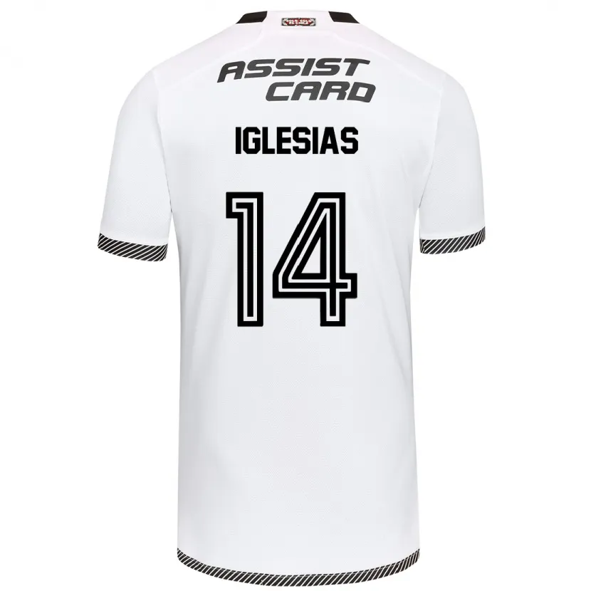 Danxen Kinderen Luciano Iglesias #14 Wit Zwart Thuisshirt Thuistenue 2024/25 T-Shirt