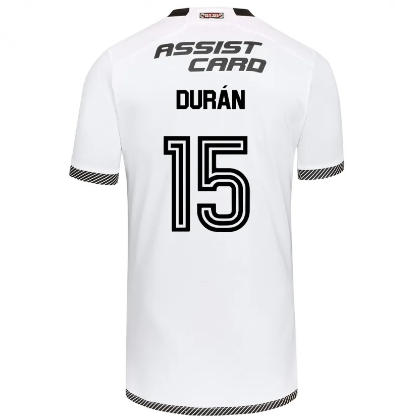 Danxen Kinderen José Durán #15 Wit Zwart Thuisshirt Thuistenue 2024/25 T-Shirt