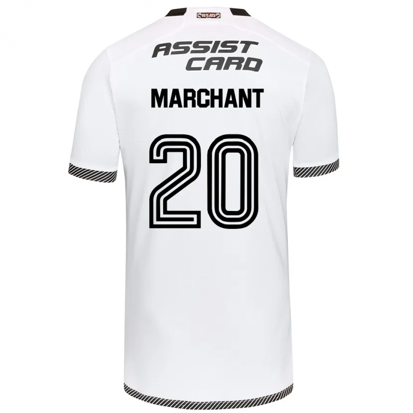 Danxen Kinderen Francisco Marchant #20 Wit Zwart Thuisshirt Thuistenue 2024/25 T-Shirt