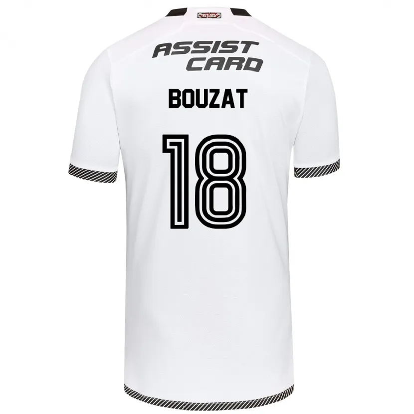 Danxen Kinderen Agustín Bouzat #18 Wit Zwart Thuisshirt Thuistenue 2024/25 T-Shirt