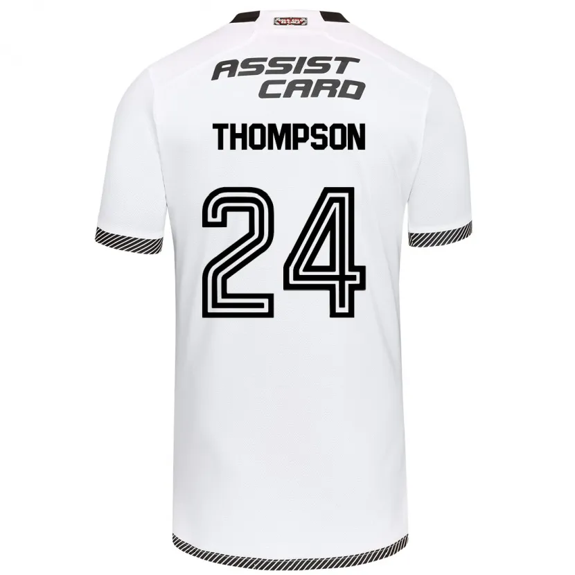 Danxen Kinderen Jordhy Thompson #24 Wit Zwart Thuisshirt Thuistenue 2024/25 T-Shirt