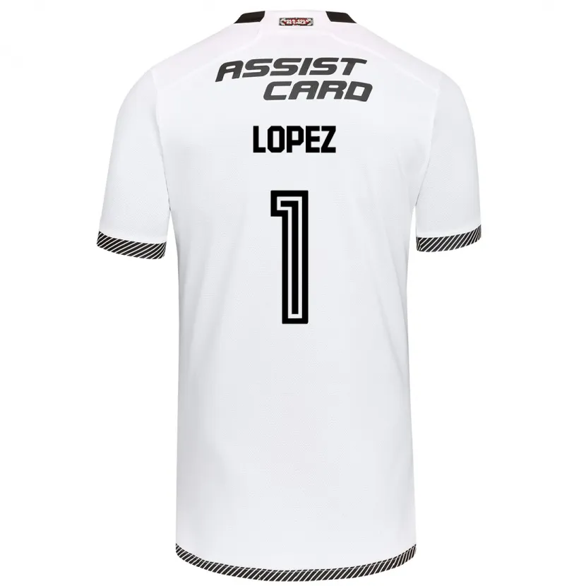 Danxen Kinderen Yessenia López #1 Wit Zwart Thuisshirt Thuistenue 2024/25 T-Shirt