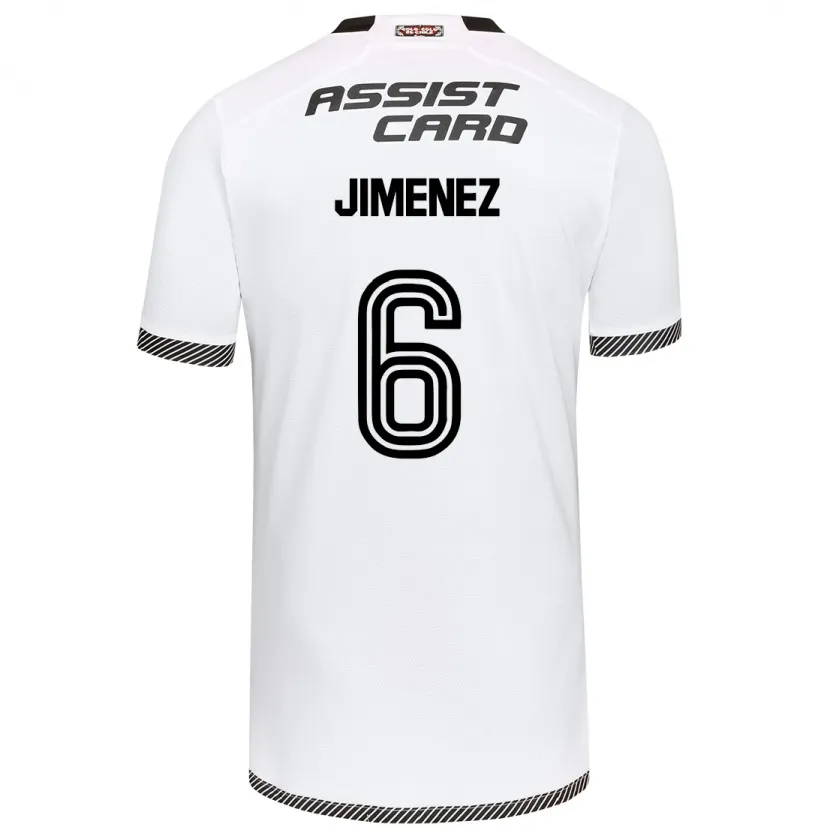 Danxen Kinderen Yastin Jiménez #6 Wit Zwart Thuisshirt Thuistenue 2024/25 T-Shirt