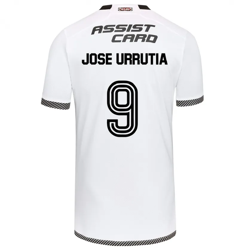 Danxen Kinderen María José Urrutia #9 Wit Zwart Thuisshirt Thuistenue 2024/25 T-Shirt