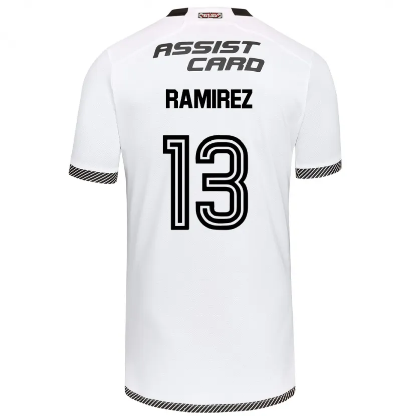 Danxen Kinderen Fernanda Ramírez #13 Wit Zwart Thuisshirt Thuistenue 2024/25 T-Shirt