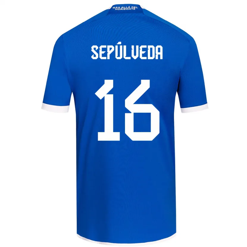 Danxen Kinderen Matías Sepúlveda #16 Blauw Wit Thuisshirt Thuistenue 2024/25 T-Shirt