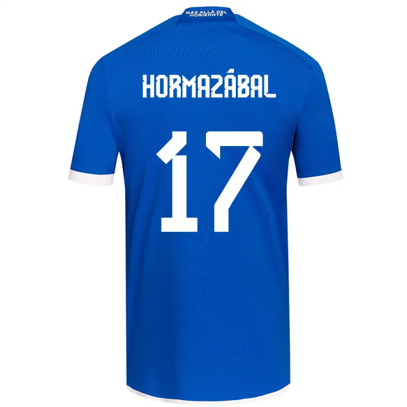 Danxen Kinderen Fabián Hormazábal #17 Blauw Wit Thuisshirt Thuistenue 2024/25 T-Shirt